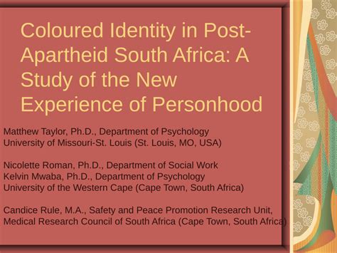  Queenie: Exploring Identity and Self-Discovery in Post-Apartheid South Africa